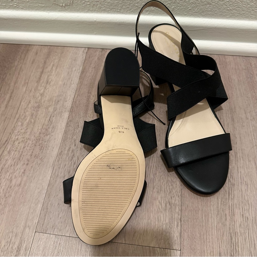 Cole Haan Aniston Women's Black Elastic Sandal - Picture 6 of 8